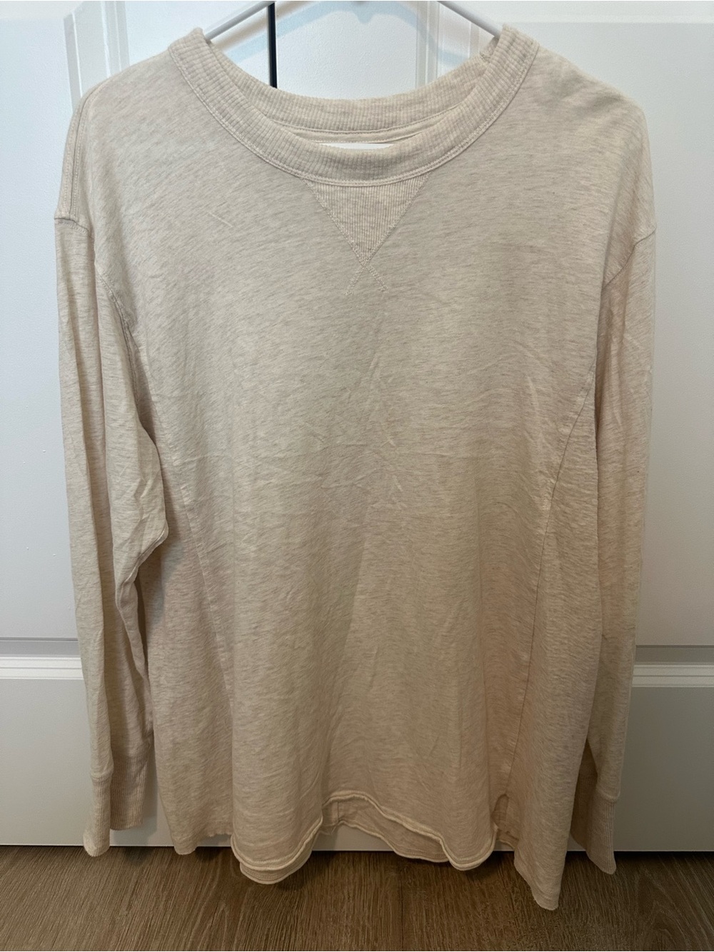 Aerie Cozy Long Sleeve Oversized Boyfriend T-Shirt